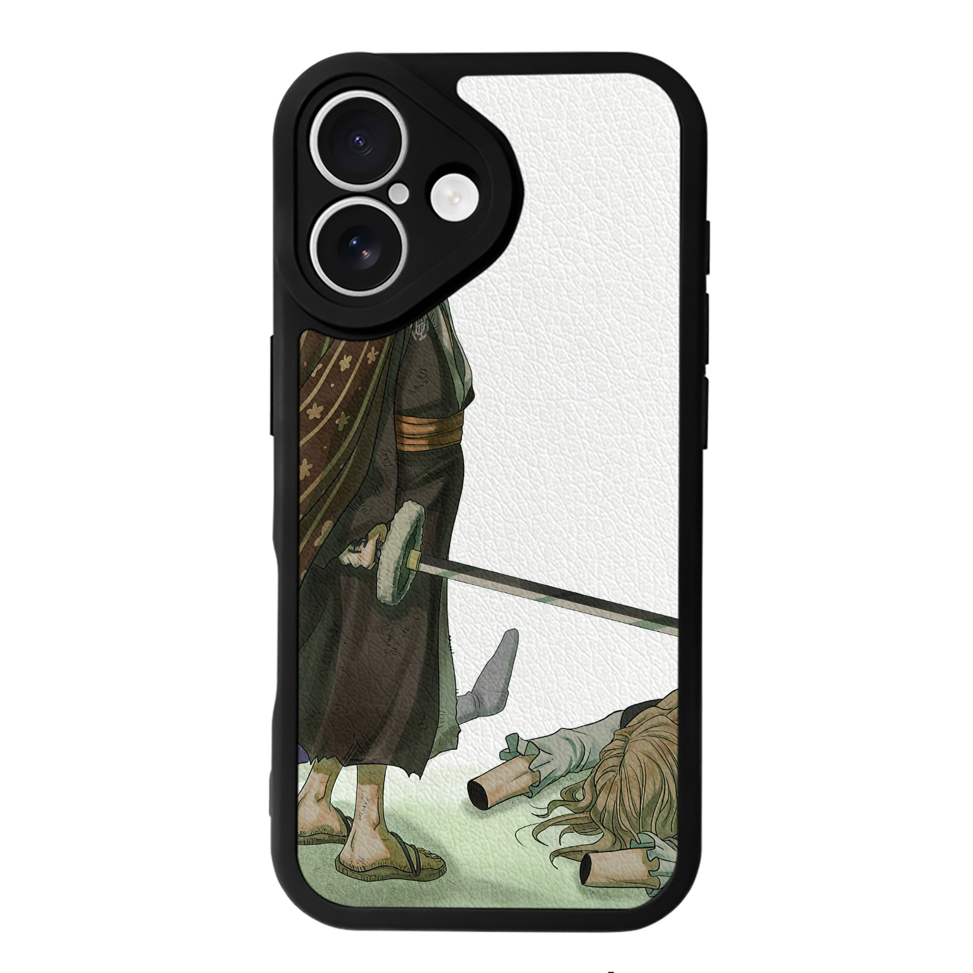 （画像用） ワンピース ONE PIECE 【iPhone 16シリーズ対応】シリコンスマホケース（レザー調） 材質：シリコン